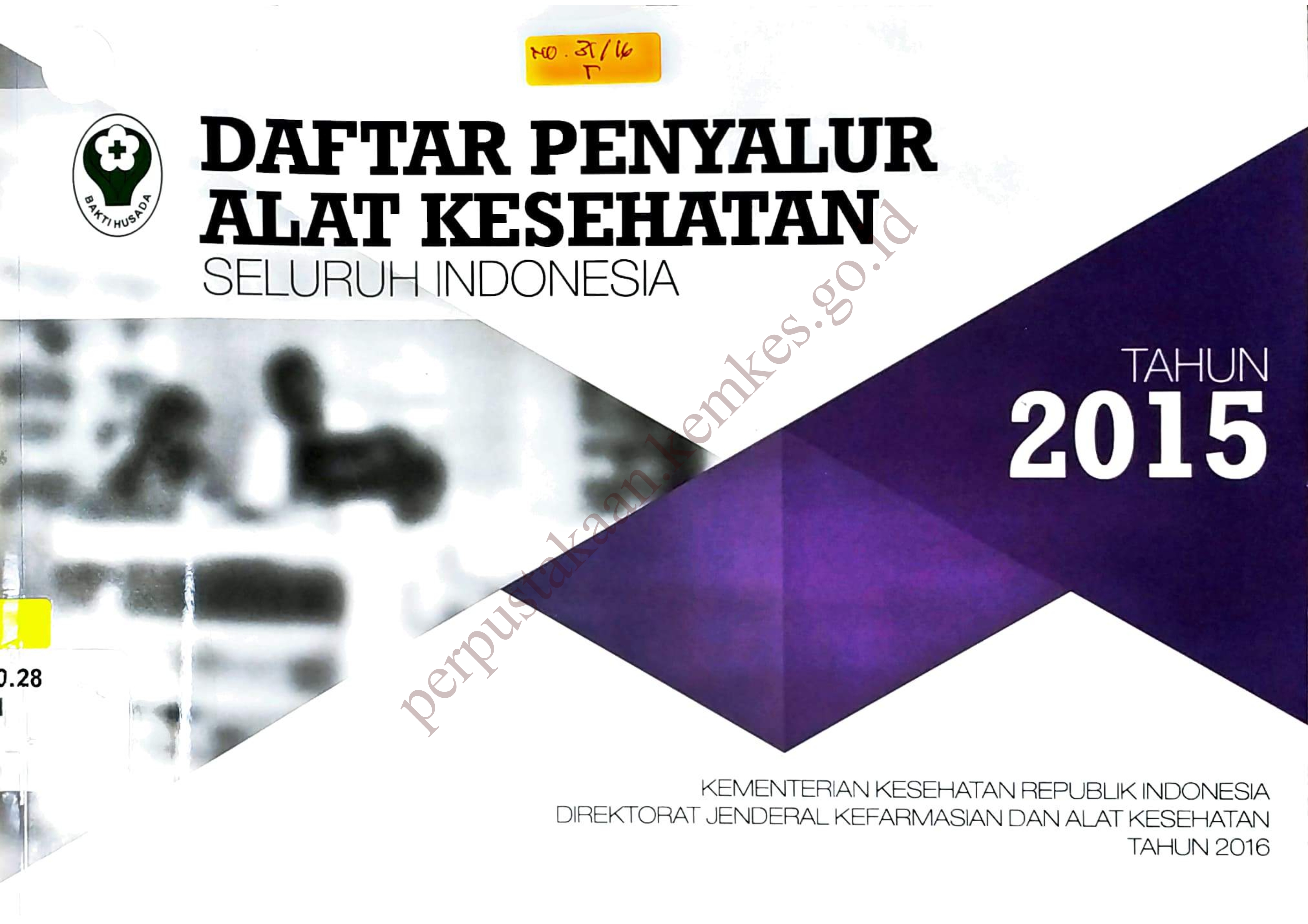 Daftar Penyalur Alat Kesehatan Seluruh Indonesia Tahun 2015