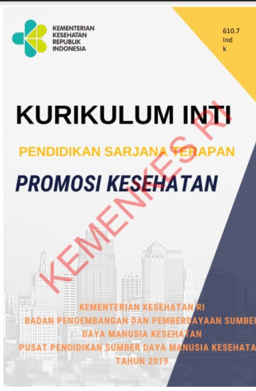 Kurikulum Inti Pendidikan Sarjana Terapan Promosi Kesehatan