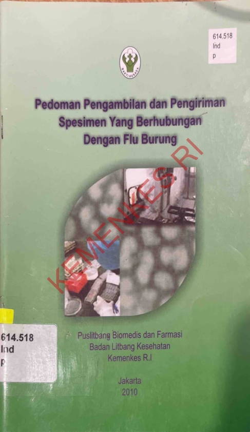 Pedoman Pengambilan dan Pengiriman Spesimen yang Berhubungan dengan Flu Burung