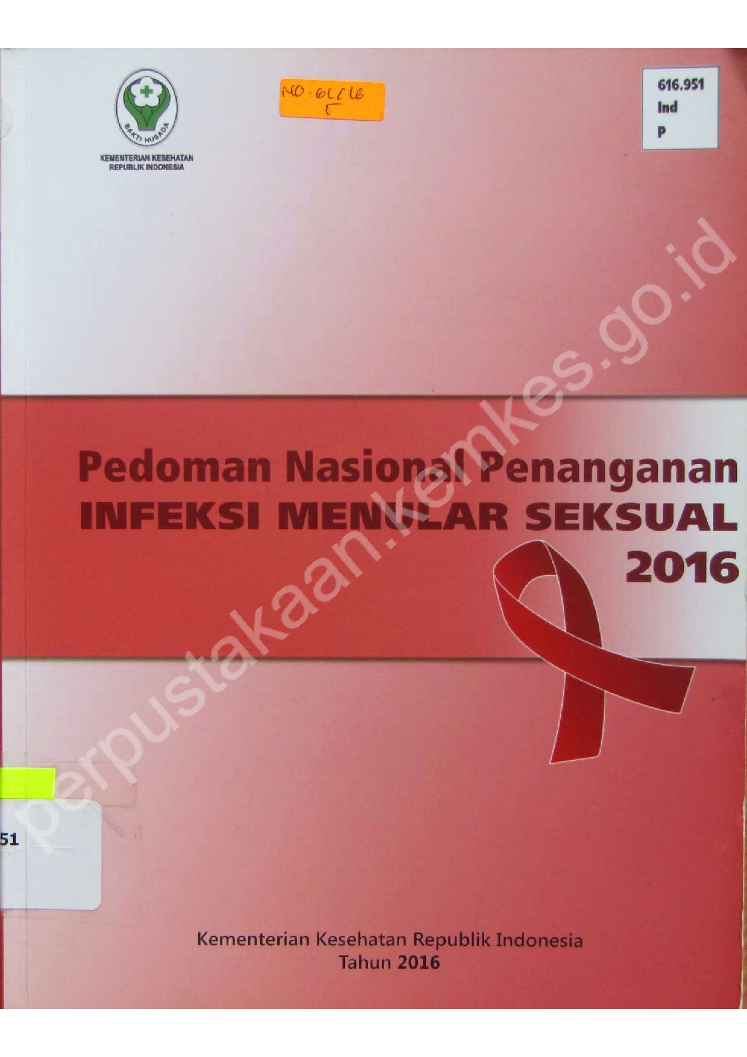 Pedoman Nasional Penanganan Infeksi Menular Seksual 2016