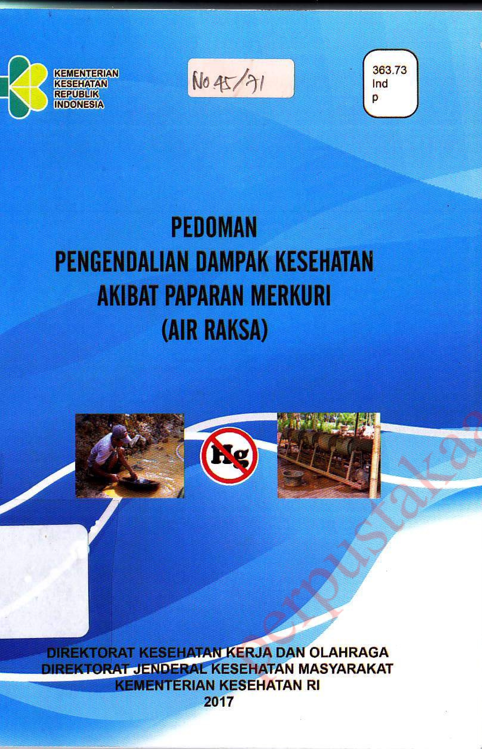 Pedoman Pengendalian Dampak Kesehatan Akibat Paparan Merkuri (Air Raksa)