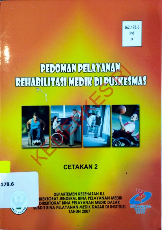 PEDOMAN PELAYANAN REHABILITASI MEDIK DI PUSKESMAS