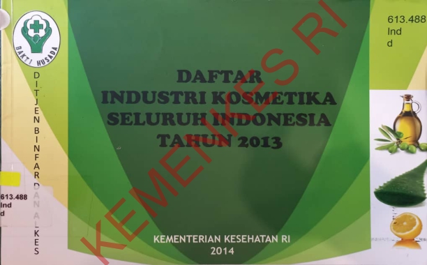 Daftar Industri Kosmetika seluruh Indonesia tahun 2013