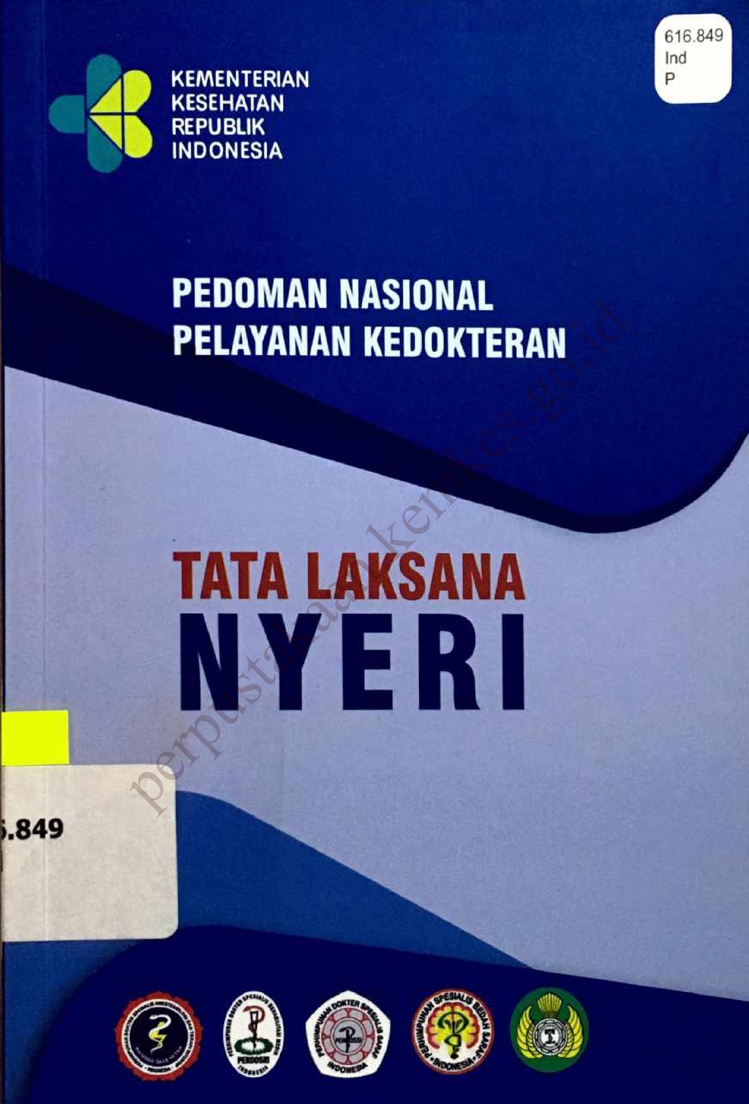 Pedoman Nasional Pelayanan Kedokteran Tata Laksana Nyeri