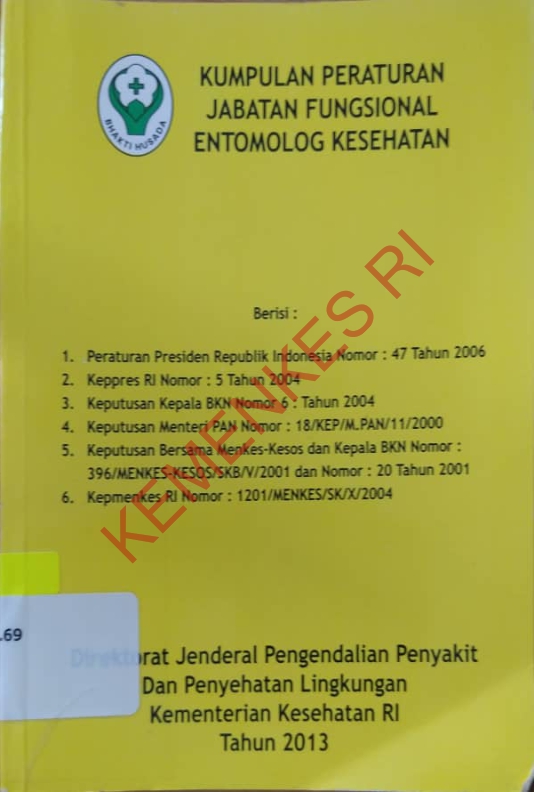 kumpulan peraturan jabatan fungsional entomolog kesehatan