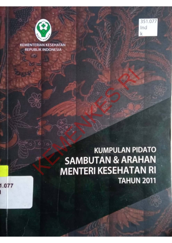 Kumpulan Pidato Sambutan & Arahan Manteri Kesehatan RI Tahun 2011