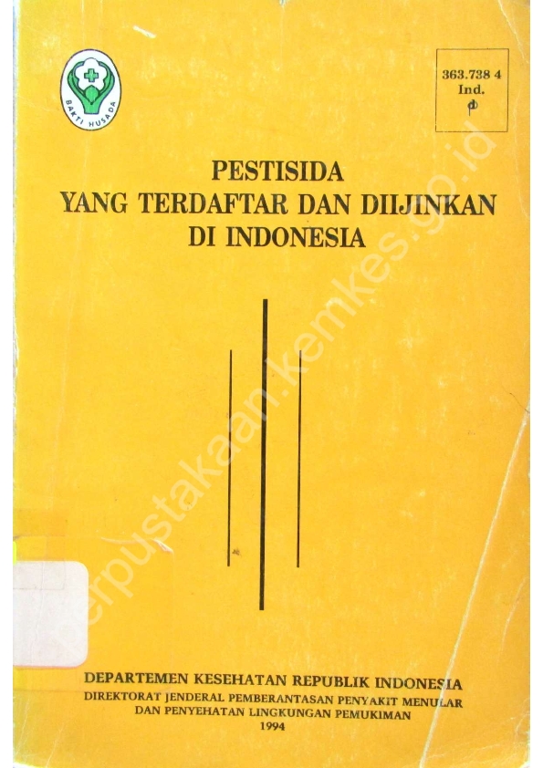 Pestisida yang Terdaftar dan Diijinkan di Indonesia