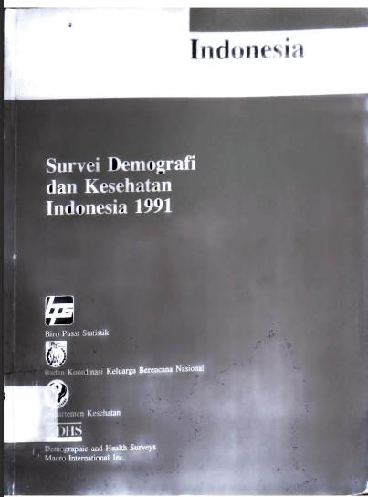 Survei Demografi dan Kesehatan Indonesia 1991