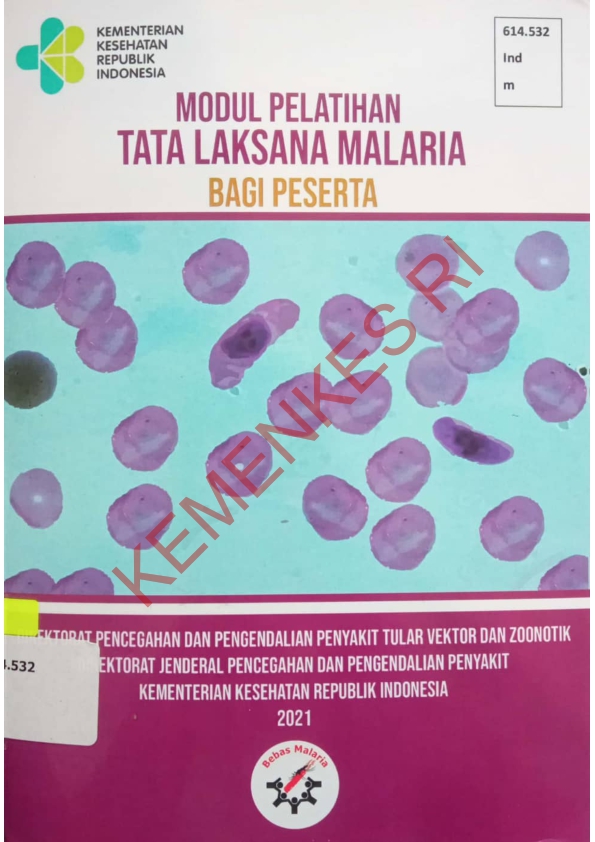 Modul Pelatihan Tata Laksana Malaria bagi Peserta