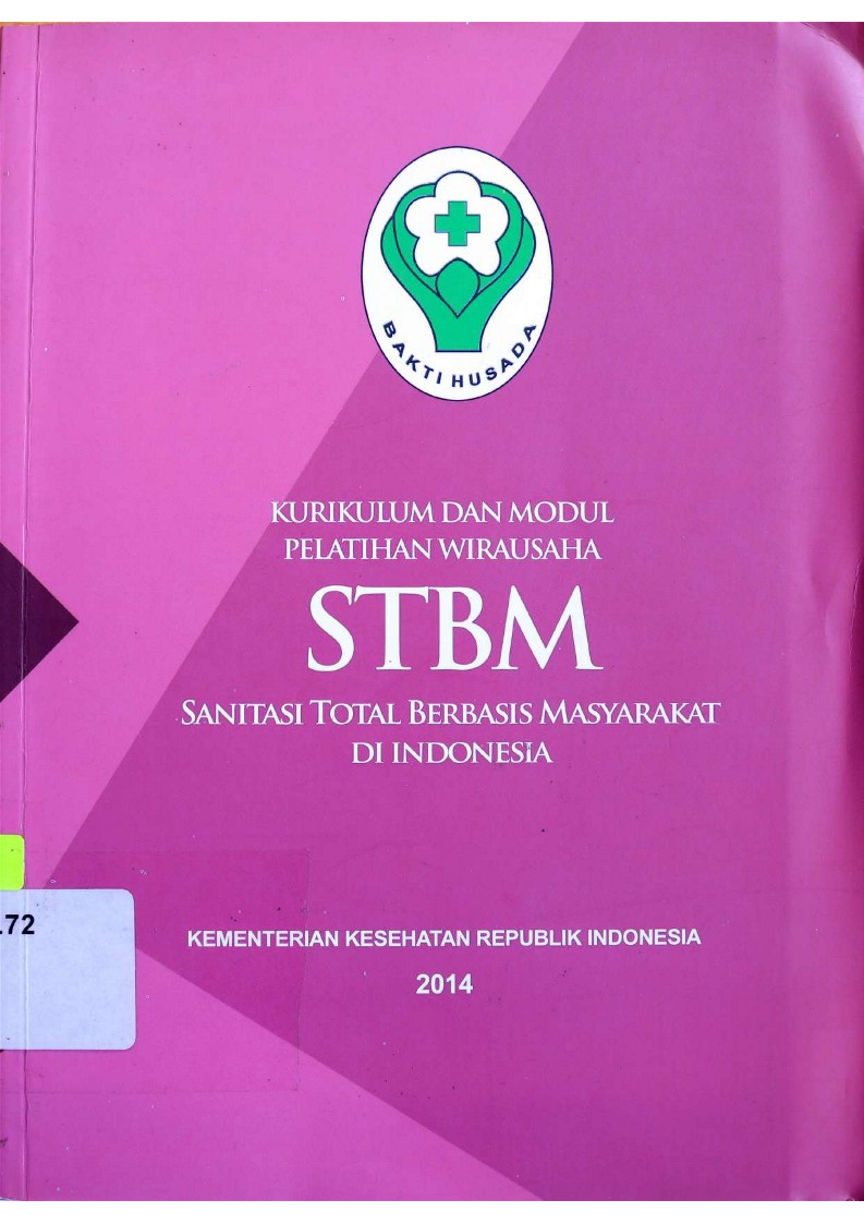 Kurikulum dan Modul Pelatihan Wirausaha STBM : Sanitasi Total Berbasis Masyarakat di Indonesia