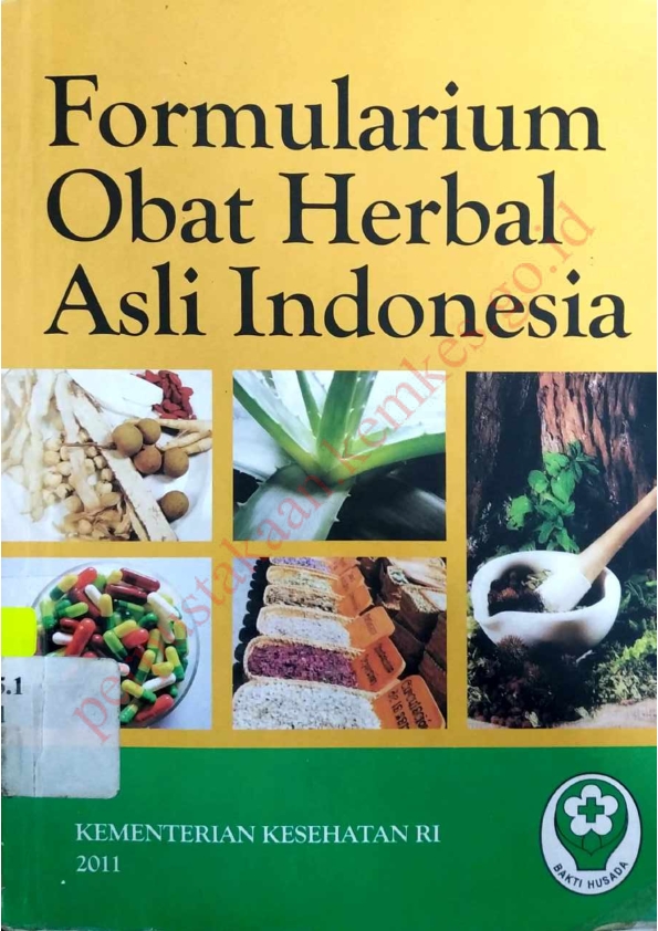 Formularium Obat Herbal Asli Indonesia