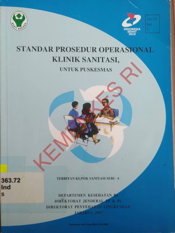 Standar Prosedur Operasional Klinik Sanitasi untuk Puskesmas : Terbitan Klinik Sanitasi Seri 4