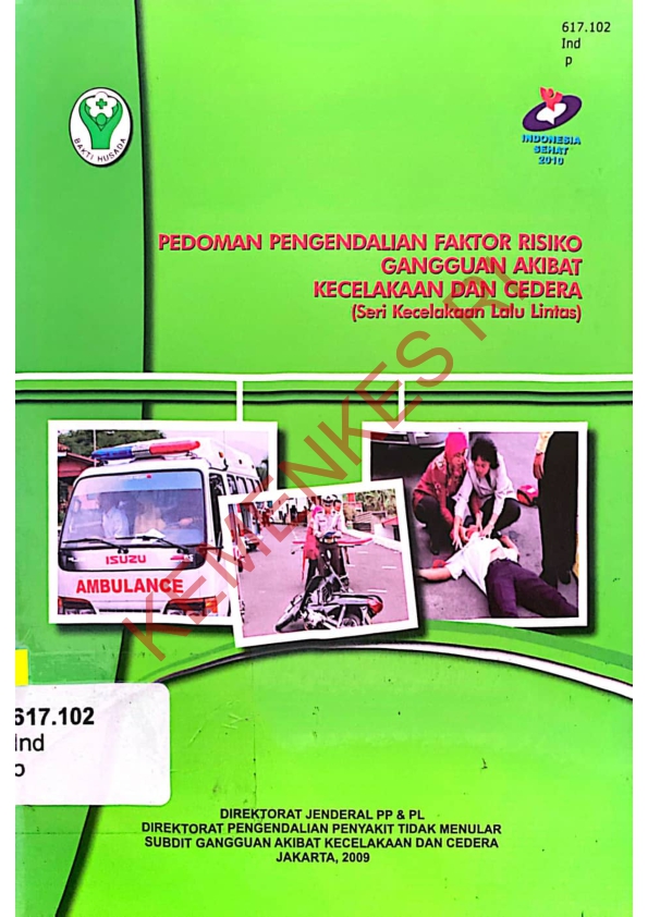 Pedoman Pengendalian Faktor Risiko Gangguan Akibat Kecelakaan dan Cedera (Seri Kecelakaan Lalu Lintas)