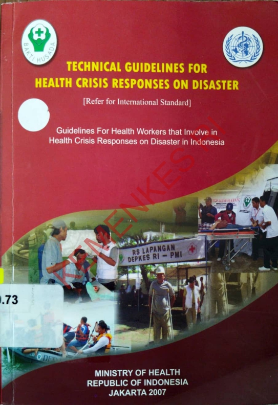 TECHNICAL GUIDELINES FOR HEALTH CRISIS RESPONSES ON DISASTER REFER FOR INTERNASIONAL STANDARD