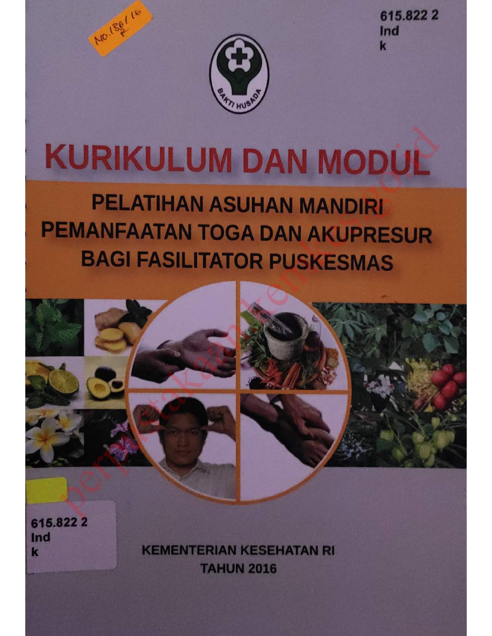 Kurikulum dan Modul : Pelatihan Asuhan mandiri Pemanfaatan Toga dan Akupresur bagi Fasilitator Puskesmas