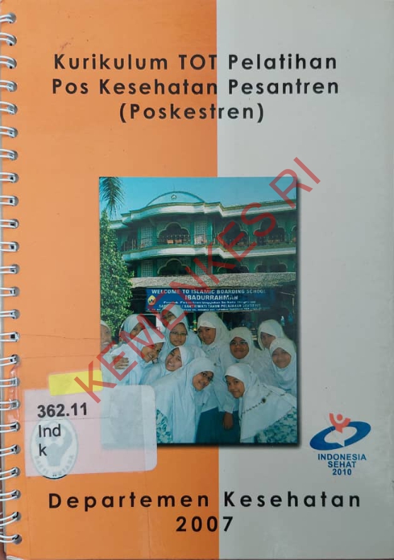 Kurikulum TOT Pelatihan Pos Kesehatan Pesantren (Poskestren)