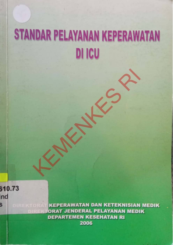 Standar pelayanan keperawatan medik di ICU