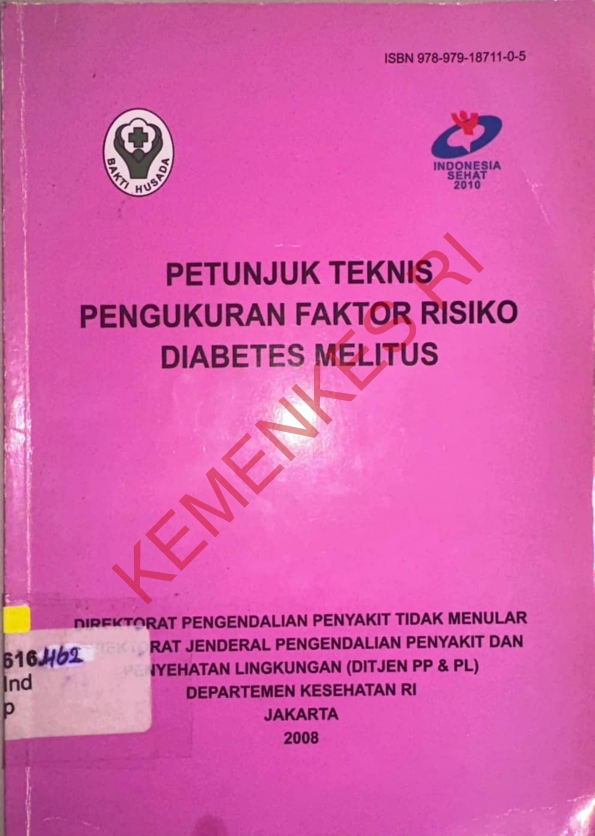 Petunjuk Teknis Pengukuran Faktor Risiko Diabetes Melitus